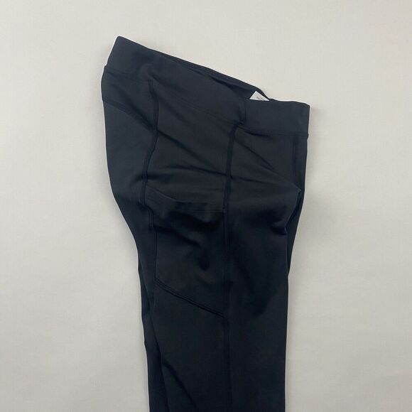 REI Co-Op Black Padded Capri Cycling Pants Sz S Side Pocket Compression Stretch - Picture 4 of 11